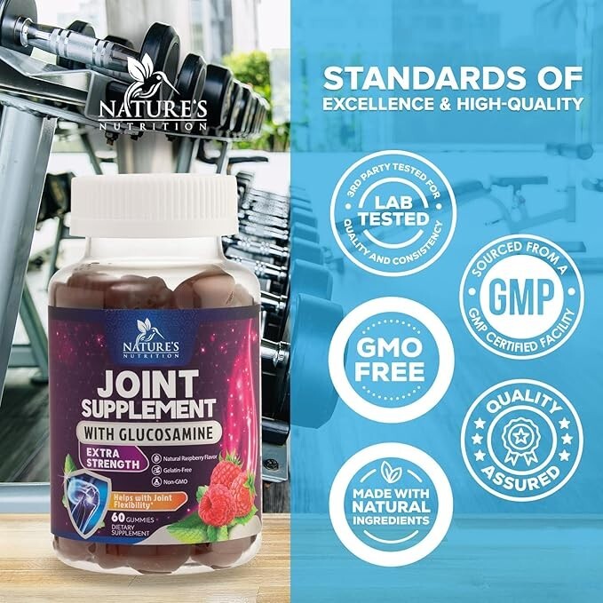 Joint Support Gummies Glucosamine Plus Vitamin E - Nature's Joint Health Support