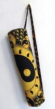 Indian Yellow Yin Yang Mandala Bag With Shoulder Strap Yoga Mat Carrier Yoga Bag