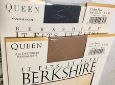 2 Pairs Of Berkshire Queen All Day Sheer Pantyhose 4416 Size 1X-2X NEW 