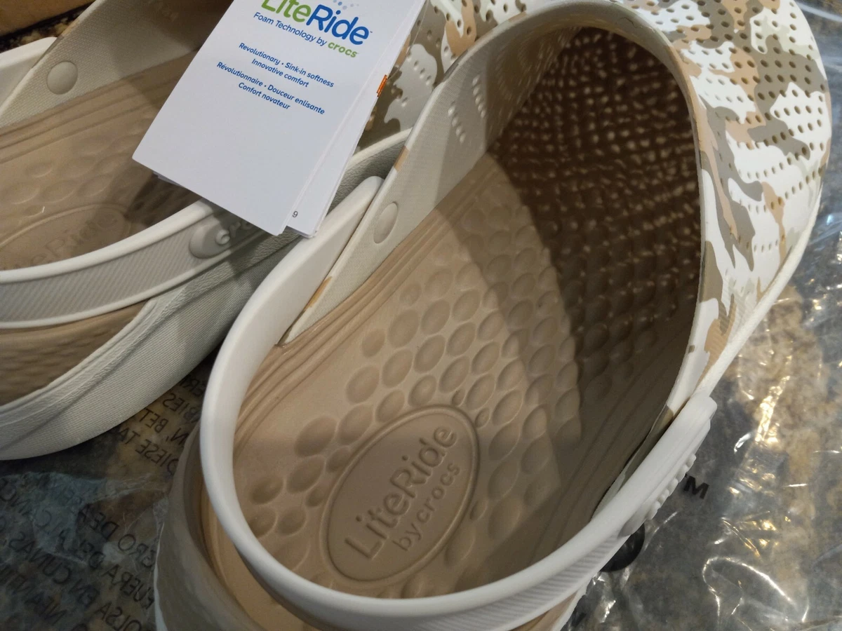 NEW CROCS M10 LITERIDE GRAPHIC CAMO CLOG Shoes