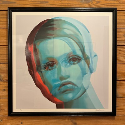 Teiji Hayama - Double Twiggy Signed, Framed Print