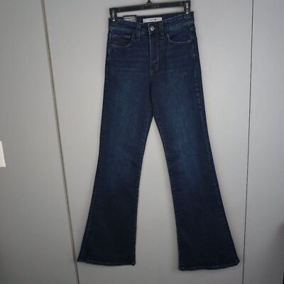 Joe's Jeans Women's Jeans High Rise Flare Jeans in Veles Dark Blue size 24 New