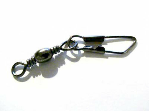 50 Size 6 black AMERICAN SNAP SWIVELS carp sea pike