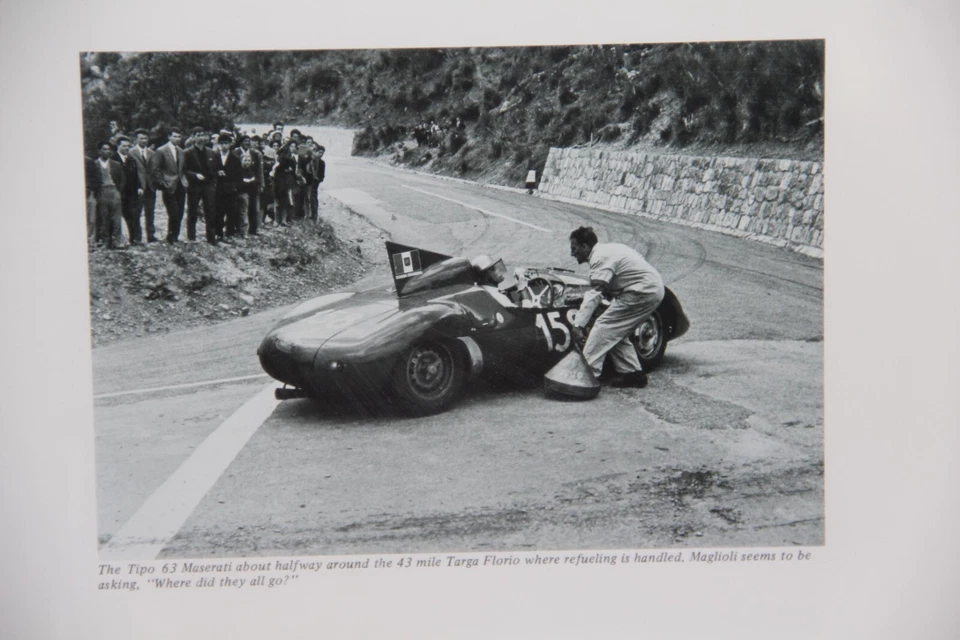 Винтажный гоночный автомобиль Maserati Maglioli No15 ретро холщовый принт в рамке - Изображение 2 из 4