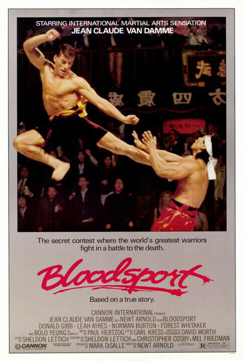 Bloodsport 4 years warranty 1987 Movie Poster Original NM SS Rolled Unused Max 77% OFF