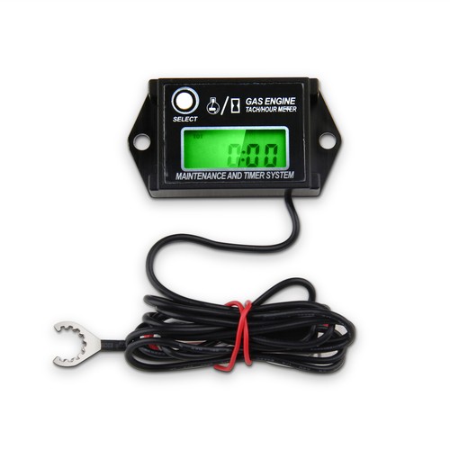 Digital Miniature with Battery Tachometer Hourly Meter About 1.6 "long x 3" New - Picture 2 of 9