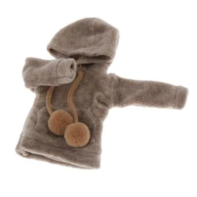 MAGIDEAL BJD Puppe Langarm Hoodie Outfit für Blythe 12" Puppenkleidung Verkleiden braun