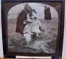 Magic Lantern Slide - Social History Children Family