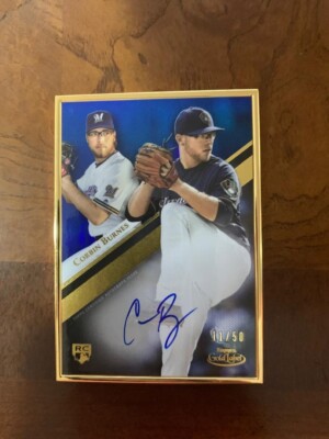 2019 Topps Gold Label Corbin Burnes Auto Milwaukee Brewers Auto 