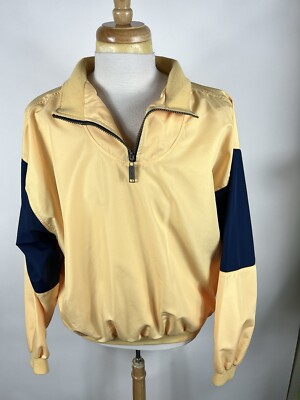La Loving Mens Size L Long Sleeve 1/4 Zip Pullover Windbreaker