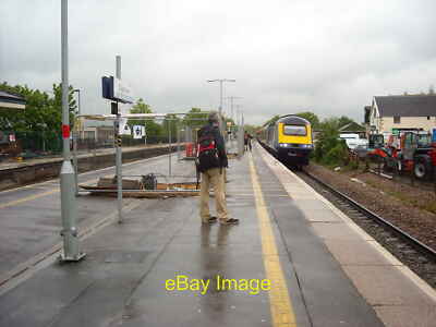Foto 6x4 Bahnhof Chippenham ohne zweite Fußgängerbrücke einer von zwei foo c2015