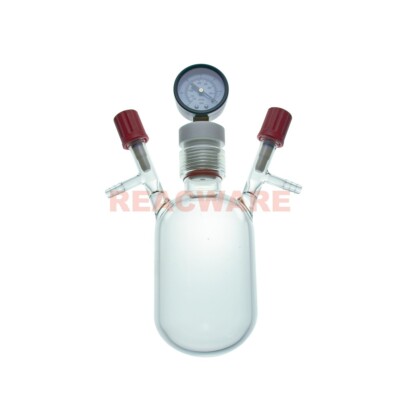 Vacuum Reactor Flask with Vacuum Gauge 35# | eBay