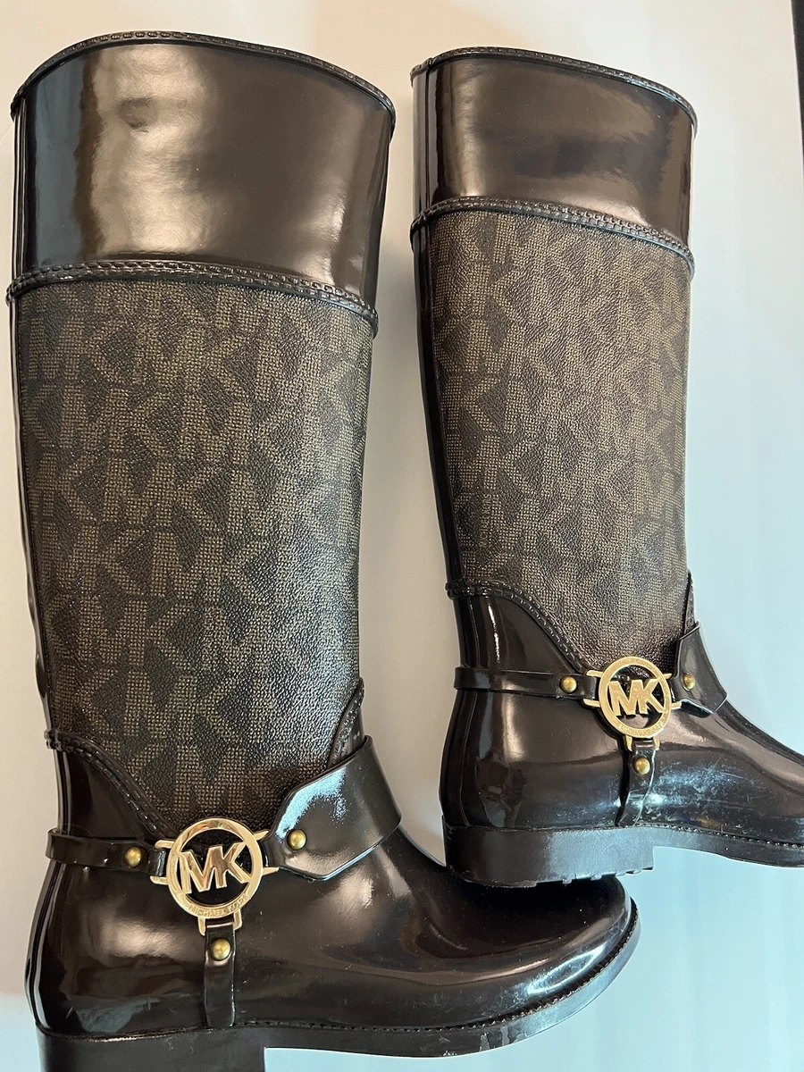 Michael kors rain boots size 8 sale