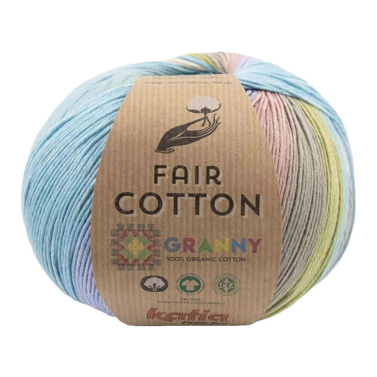 Multi-Color Katia Mantas/lanza hilos tejidos y Croché