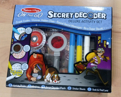 Melissa and Doug Secret Decoder delux activity set, Agentenset, Code knacken,...