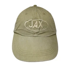 JAX Outdoor Gear Slideback Hat Tan One Size Adjustable Anvil 6 Panel