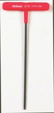Eklind 61812 Alloy Steel Power Ball End Multi-Material T-Handle Hex Key 3/16 in.