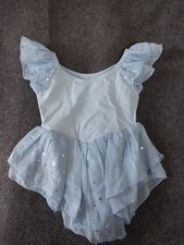 Girls Ballet Dance Dress Toddler Leotards Ruffle Sleeve Shiny Ballet Tutu Skirt