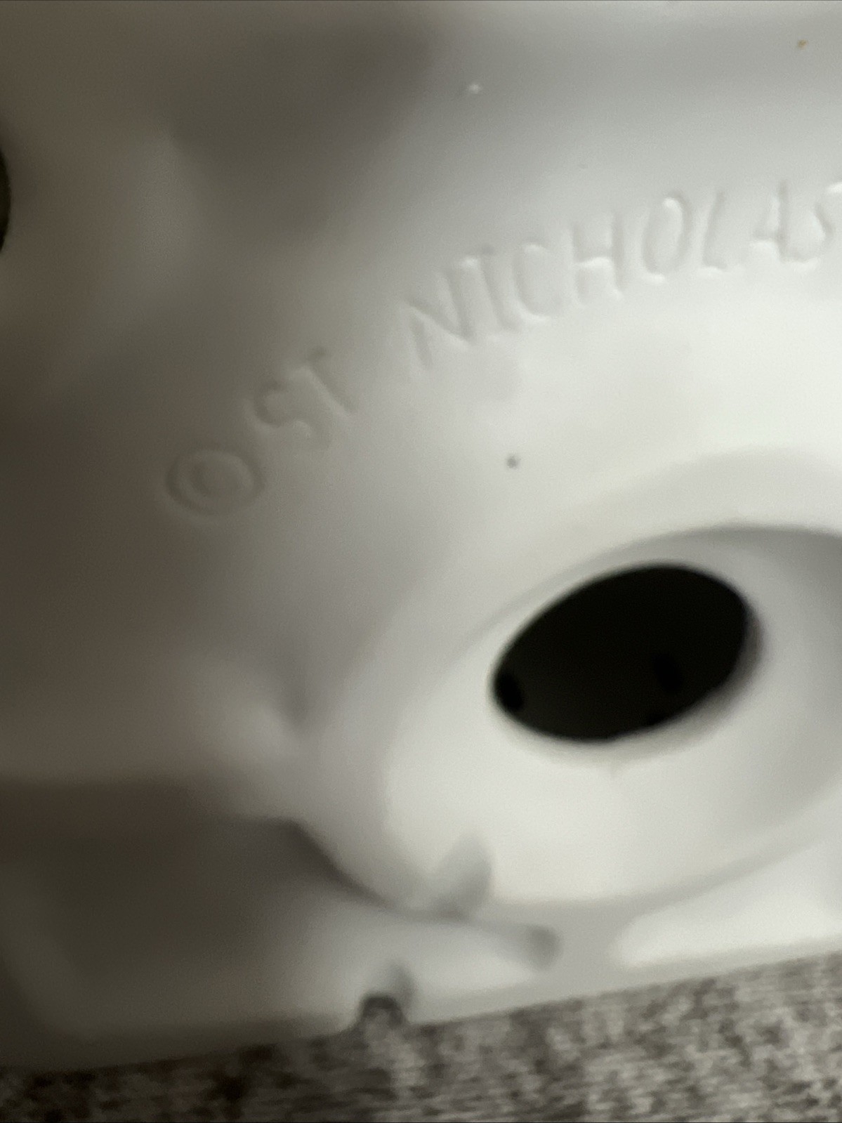 Rare | St Nicholas Square - Chapel Christmas Village House Stained Glass Painted