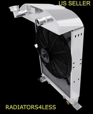 Champion 3 Row Radiator W 16 Fan 33 34 Ford Car Model 40 46 Coupe Ford V8