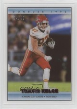 2022 Panini Clearly Donruss Retro 1992 Red 24/49 Travis Kelce #92-18 0kd8
