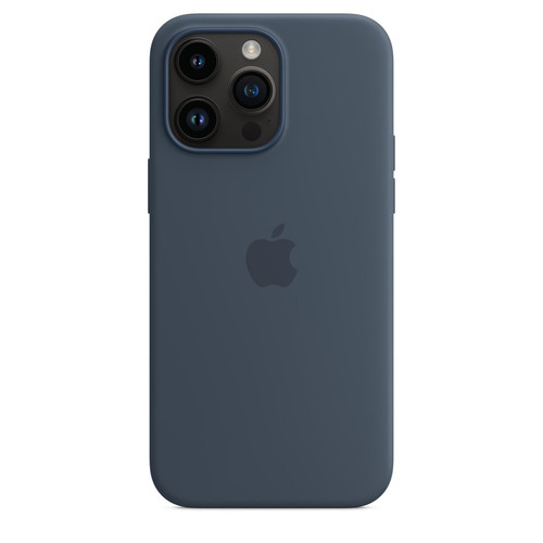 Genuine Apple iPhone 14 Pro Max Silicone Case / Cover - Storm Blue - New - Picture 5 of 7