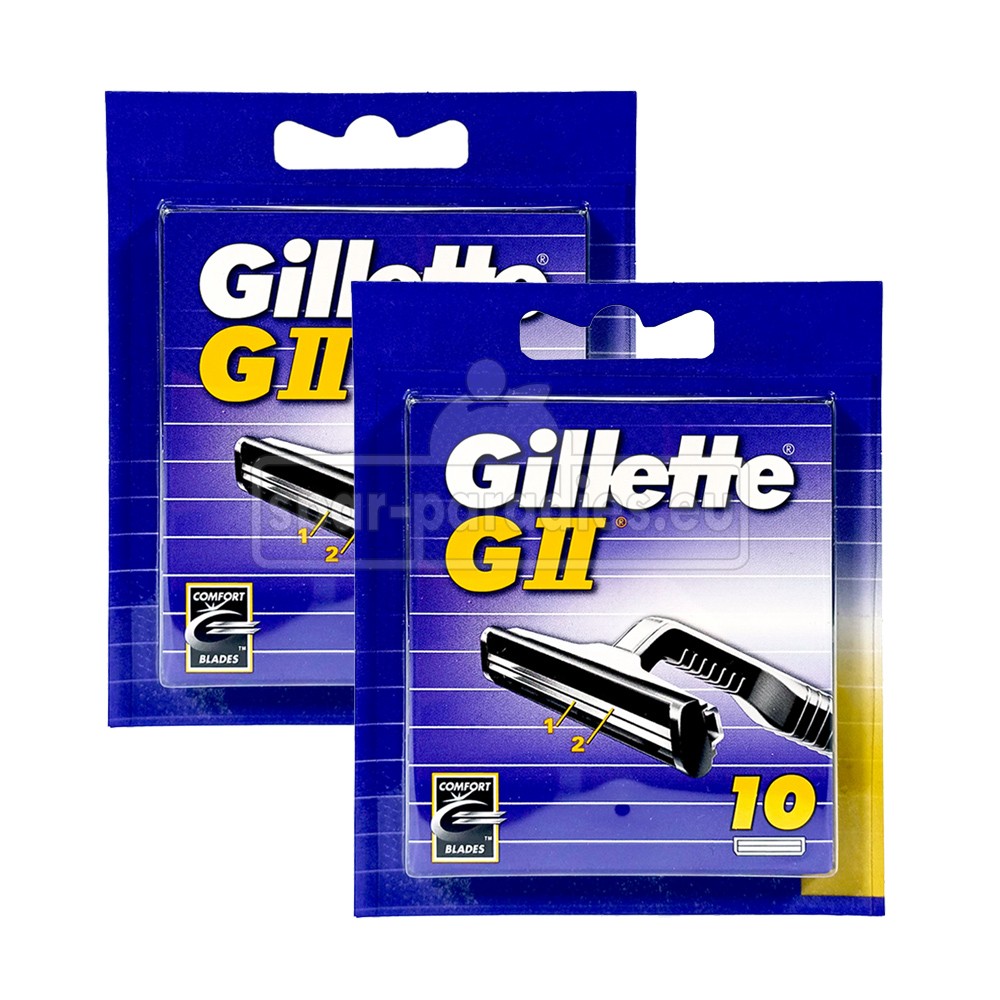 20 x Gillette G2 GII Rasierklingen Ersatzklingen Klingen Doppelklinge 2 x 10 Stk