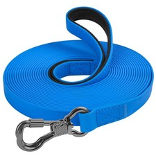 XiaZ Waterproof Dog Long Line, Training Leash Lead with 15ft, Blue