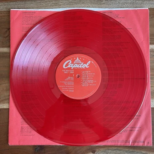 Beatles 1962-1966 Greatest Hits 2 LP RED VINYL Gatefold SEBX 11842 Capitol NM
