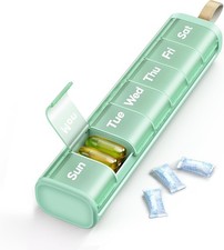 Weekly Medicine Pill Organizer, 7 Day Daily Pill Box Case Travel with Portable