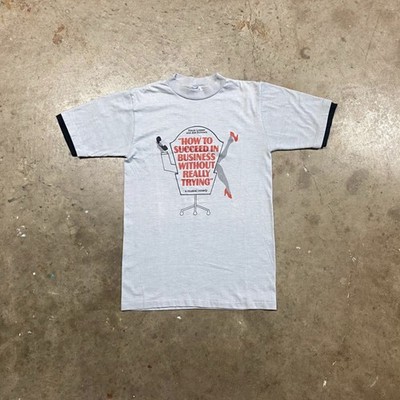 Vintage 80s How to Succeed In Business Musical Comedy T shirt | M