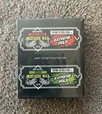 NEW - 2 Pack Viking Revolution Extreme Hold Mustache Wax Sandalwood / Citrus!