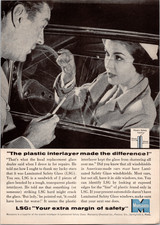 Monsanto Laminated Safety Glass Vintage 1950s Car Safety Magazine Ad B&W