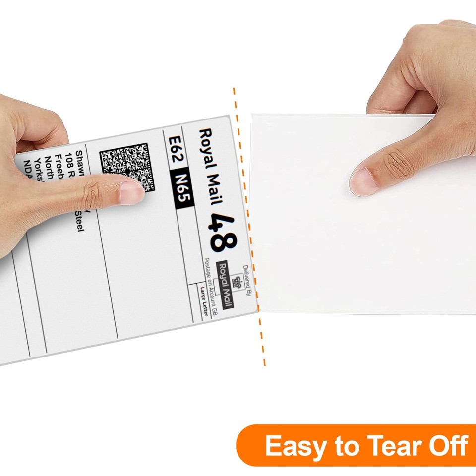 2 Pack 4x6" 100x150mm Direct Thermal Labels, 500 Per Roll Compatible With Zebra Other Thermal Label Printers - Foto 5