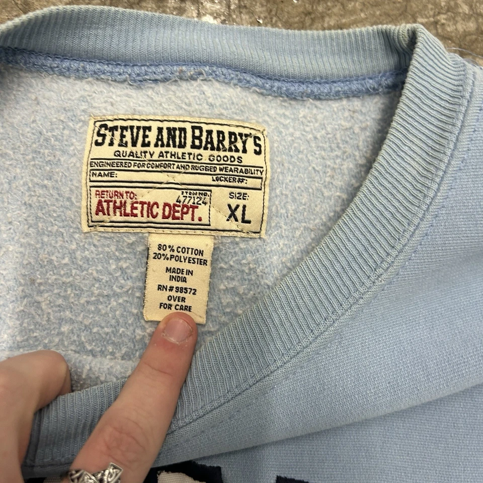 Vintage 90s University Of Carolina Steve And Barry’s Reverse weave Crewneck XL - Image 2 of 4