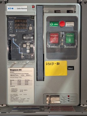 EATON CUTLER-HAMMER MAGNUM DS MDS8163WEA 1600AMP LOW VOLTAGE AC CIRCUIT BREAKER