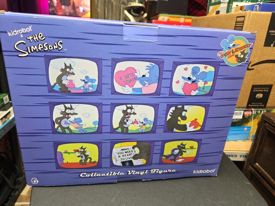 The Simpsons Itchy & Scratchy Collectable Vinyl Action Figures Kidrobot New NIB - Image 4 of 4