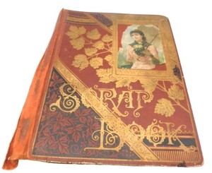 Vintage Victorian Scrapbook Old Family Photos Late 1800s TLC Condition