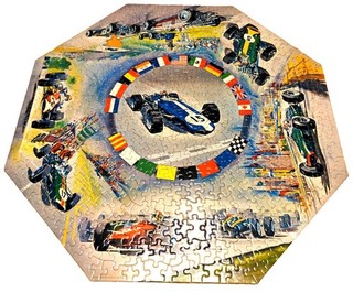 1968 Grand Prix Okta Puzzle Racing F1 Vintage Springbok Formula 1