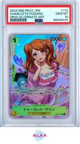 CHARLOTTE PUDDING ONE PIECE OP03-112 2023 PILLARS OF STRENGTH RARE JAP PSA 10