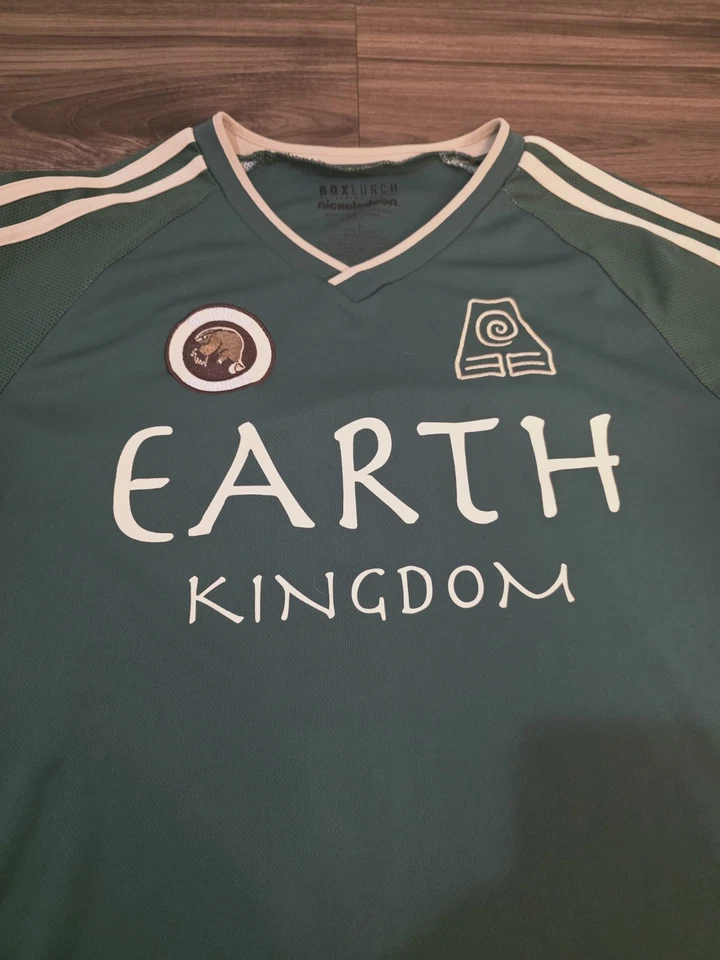 Avatar The Last Airbender Toph BoxLunch Nicklodeon Earth Kingdom Jersey Shirt L - Image 4 of 4