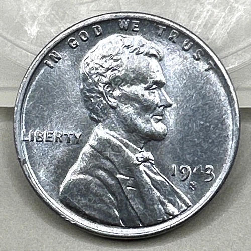 1943-S Lincoln Wheat Steel Cent BU
