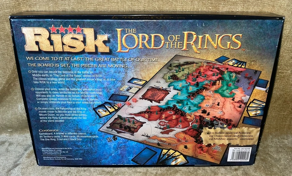 RISK LORD OF THE RINGS EDITION (HASBRO 2012) 100% COMPLETE VGC - 240 MINIATURES - Image 3 of 4