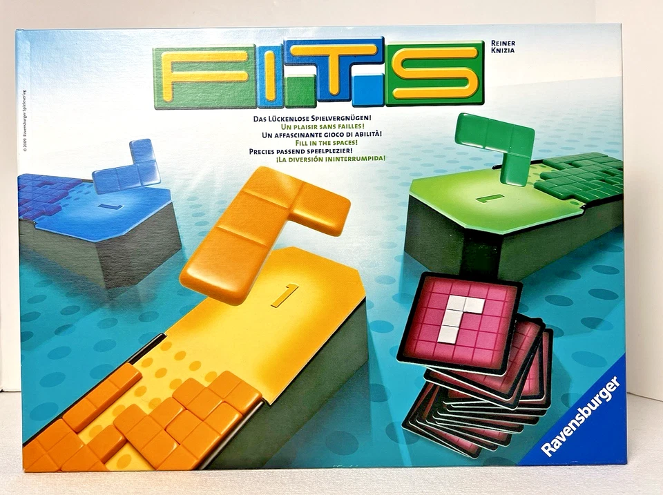FITS: Fill in the Spaces! game - Reiner Knizia, 2009 Ravensburger, COMPLETE VG - Image 2 of 4