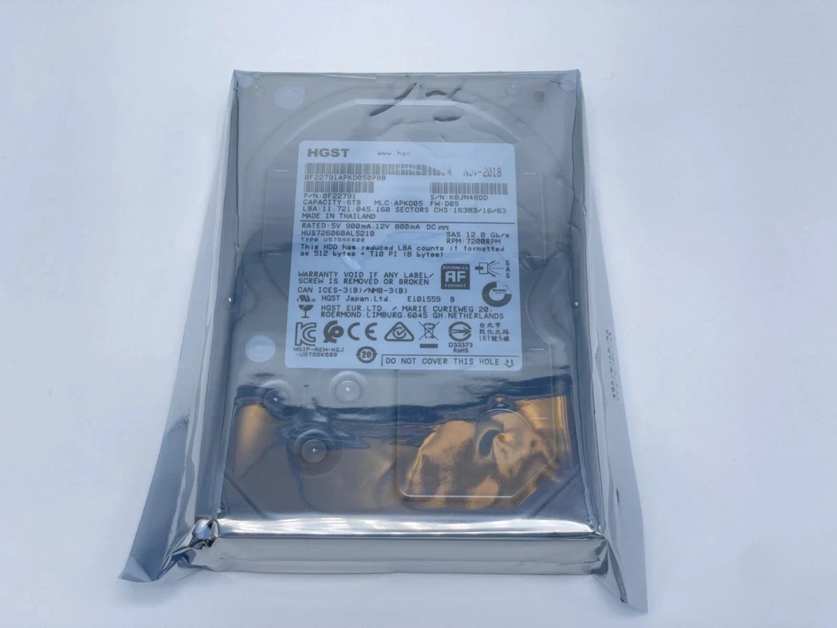 HGST Internal Hard Disk Drives 6 TB Storage Capacity for sale | eBay