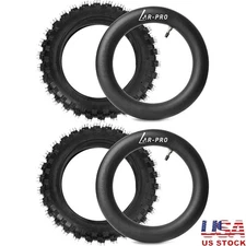 2 Set 2.5-10" Off-Road Tire and Inner Tube Set Dirt Bike Tire with 10-Inch Rim