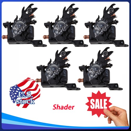 5pcs Tattoo Coils Machine 10 Wrap for Tattooing Shader Lightweight 402-D Black - Picture 8 of 12