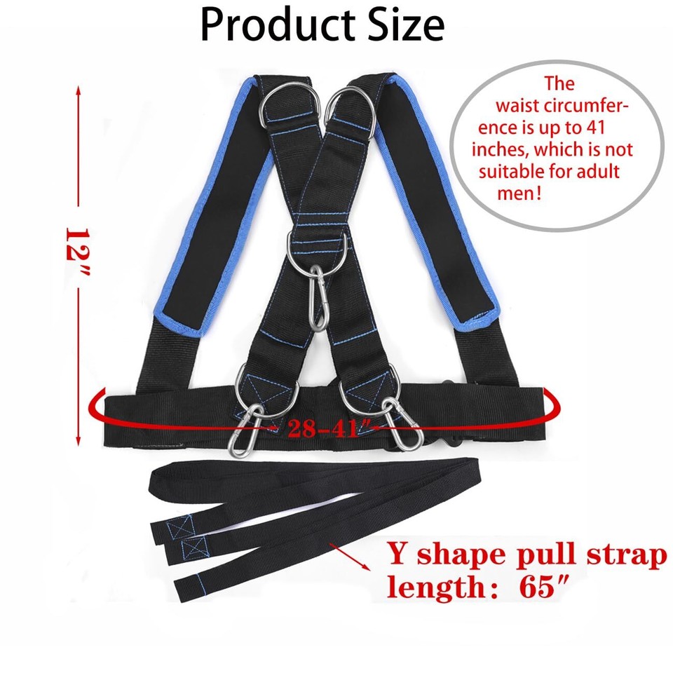 MOOCY Multi Purpose Training Sled Harness Vest, Speed Strength blue eBay