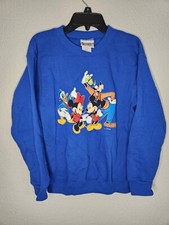 Vtg Walt Disney World Kids Pullover Sweater Mickey Mouse  Friends Kids L 10/12
