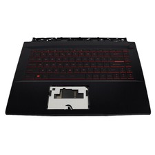 New For MSI GF65 9SD 9SE 10SD MS-16W1 Black Palmrest Backlit Keyboard Upper Case
